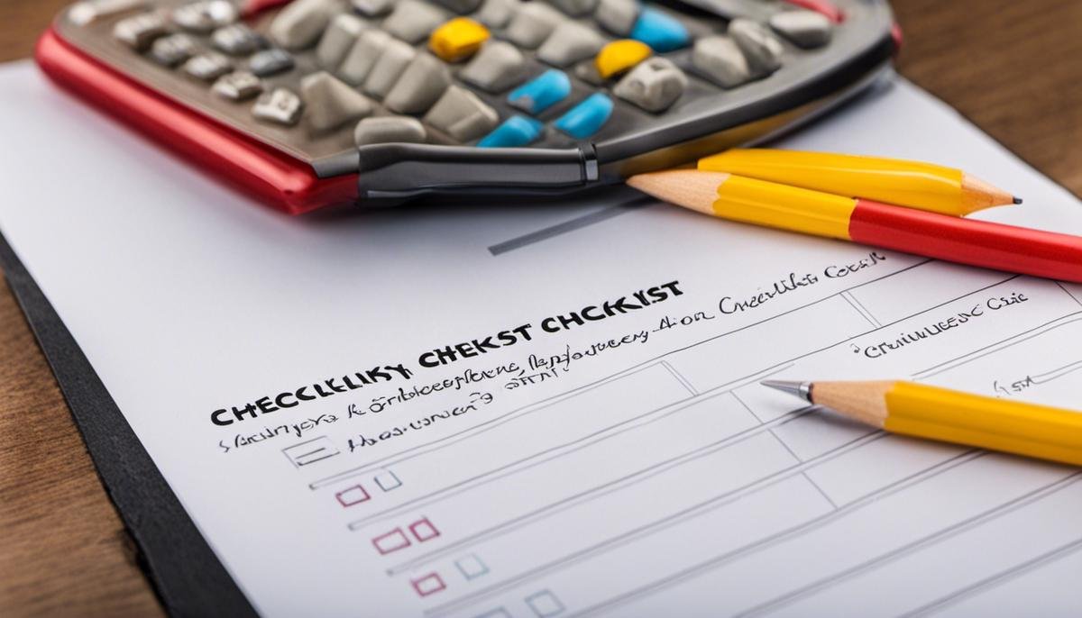 An image of a checklist with the heading ABA Therapy Checklist, with checkboxes and a pen next to it.