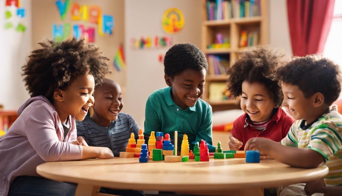 Image description: A group of diverse children playing together, highlighting the importance of understanding and acceptance for children with ASD.