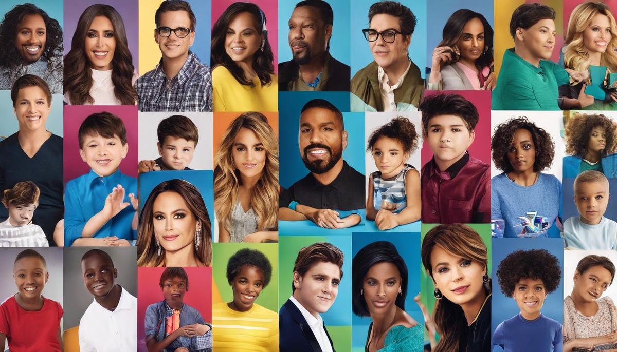 Image depicting celebrities advocating for autism awareness