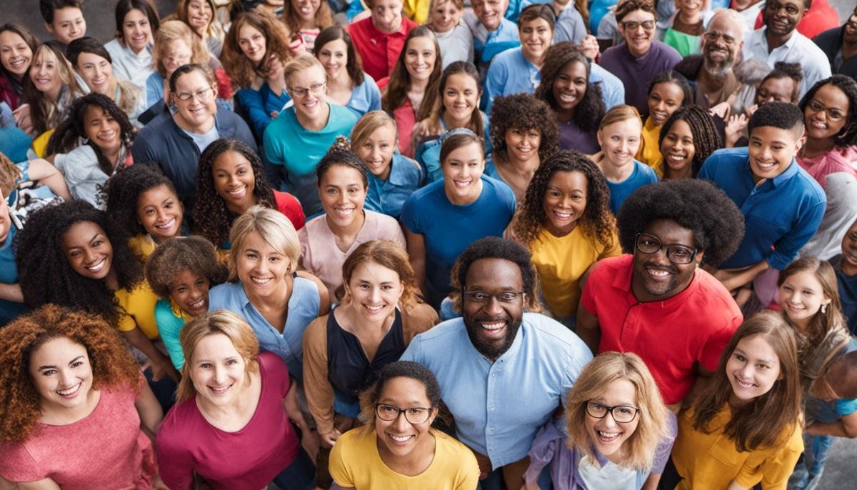 Image of a diverse group of people participating in an autism awareness event, showcasing the importance of inclusion and celebrating neurodiversity.