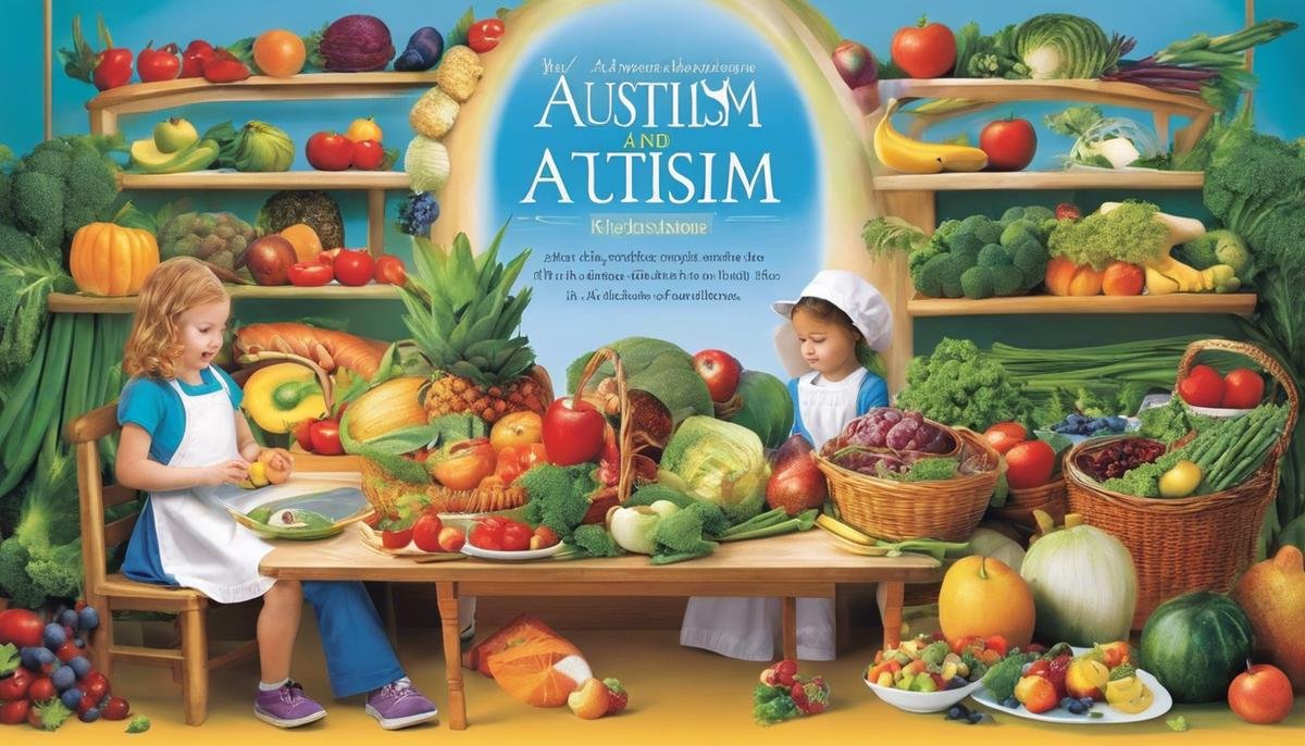 Image depicting various myths related to autism and diets, illustrating the importance of understanding misconceptions and embracing realities.
