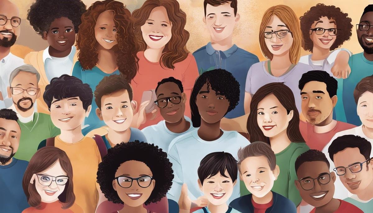 Image depicting a diverse group of people with Autism Spectrum Disorder, highlighting their unique strengths and challenges