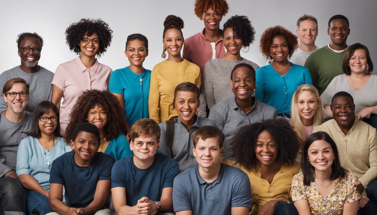 Image of a diverse group of people with autism, showcasing their unique strengths and talents