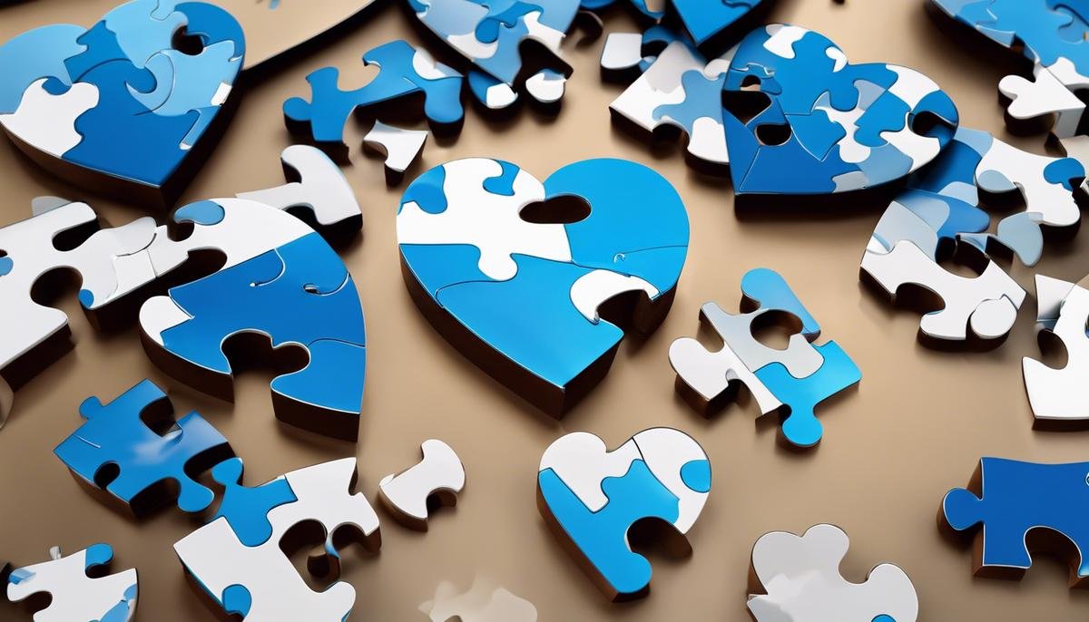 Image of Autism Speaks logo depicting puzzle pieces forming a heart shape.