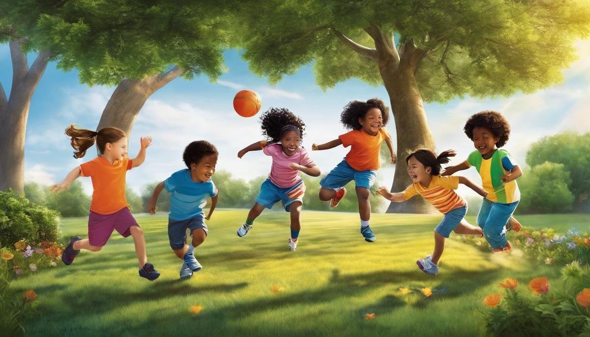 An image of a diverse group of children playing together, symbolizing inclusion and acceptance for children with Autism Spectrum Disorder.