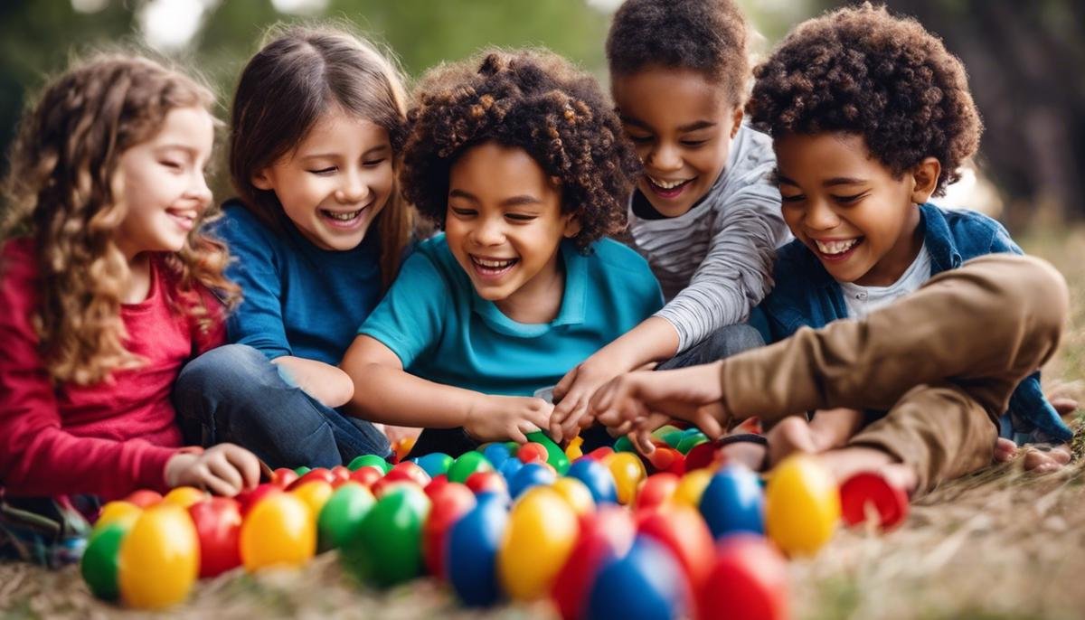 image of a diverse group of children playing together, representing the inclusive environment for children with autism spectrum disorder