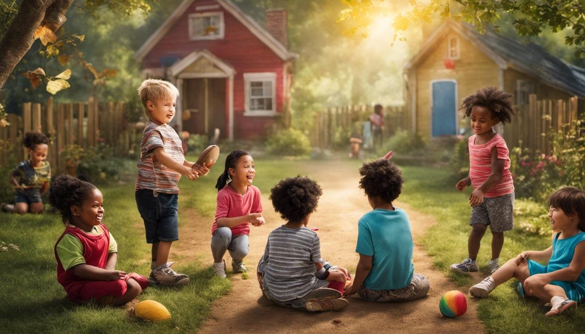 Image depicting a diverse group of children playing together, demonstrating inclusivity and understanding for children with Autism.