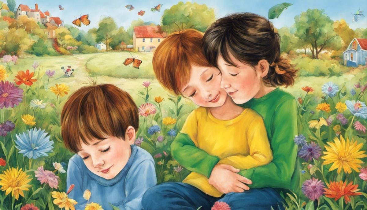 Image illustrating the diverse ways autistic children express love and affection
