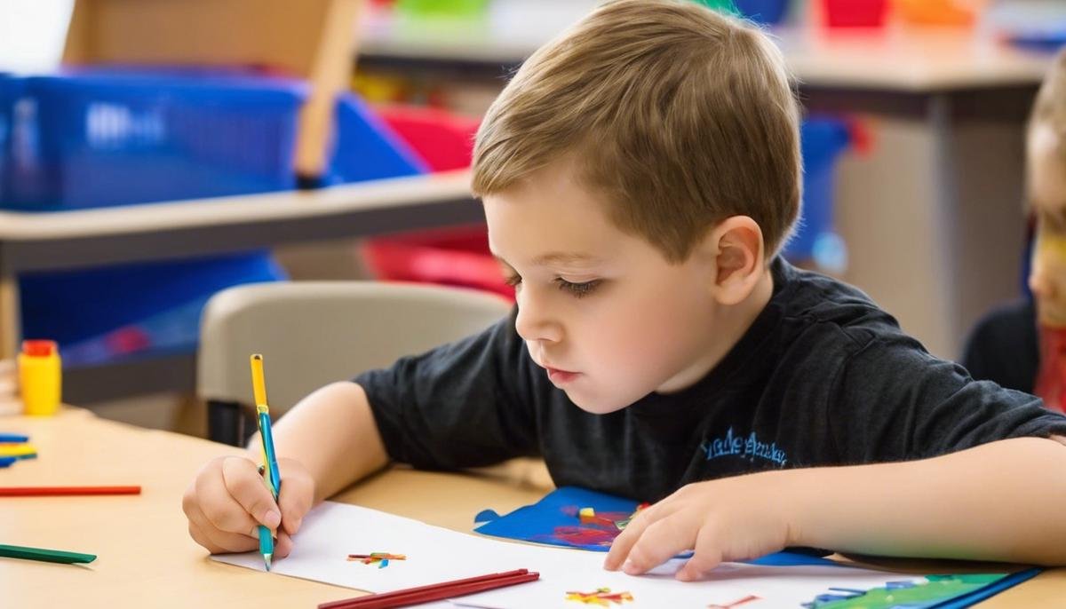 autistic children in Minnesota engaged in educational activities