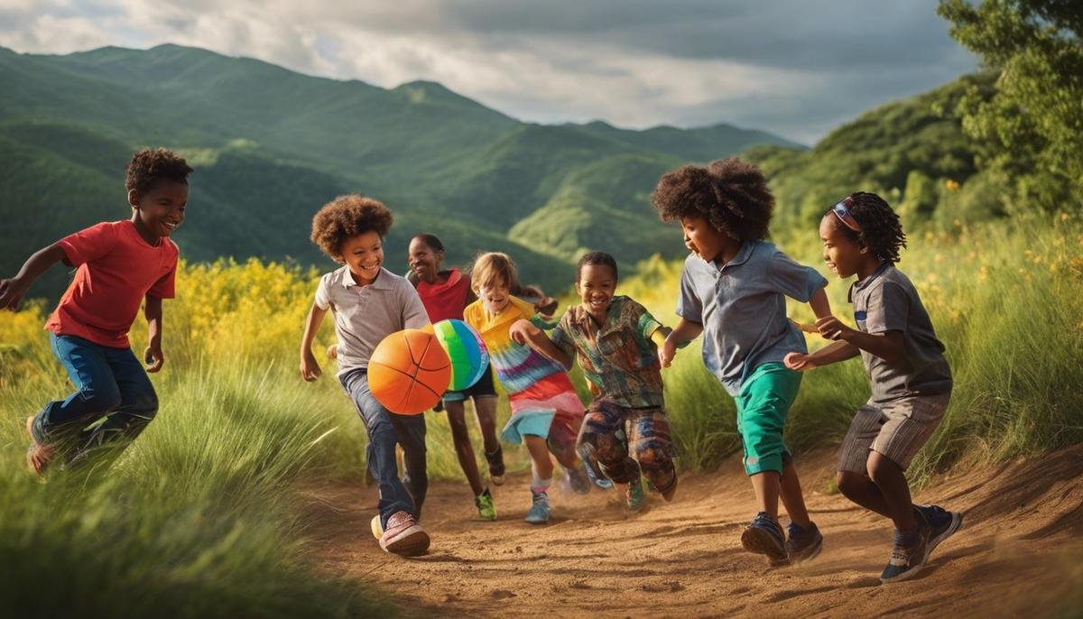 An image showing a group of diverse children playing together, symbolizing acceptance and inclusivity for autistic children.