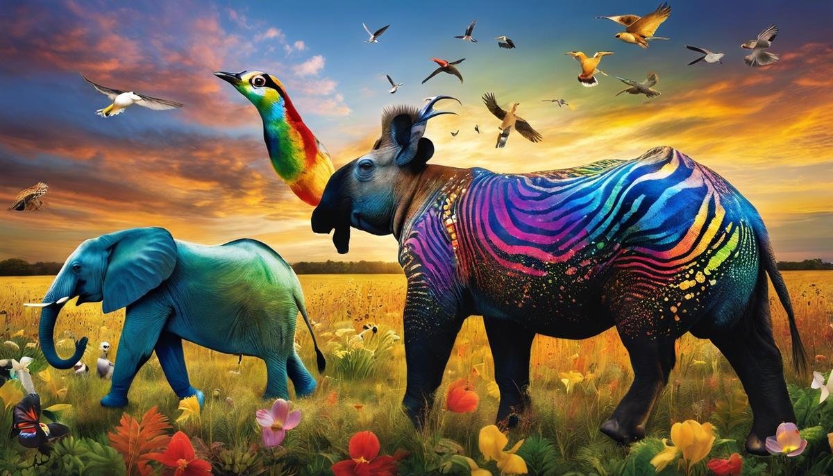 An image of different animals, symbolizing the diverse spectrum of autism across species.