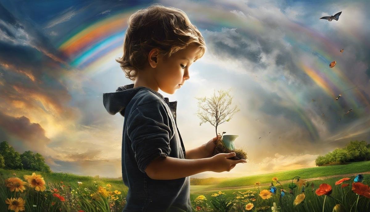 Image depicting the potential of children, showing that they are full of possibilities and growth.