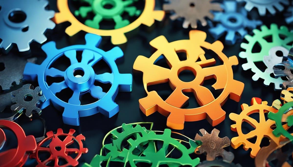 Image depicting the potential link between Autism Spectrum Disorder (ASD) and Obsessive-Compulsive Disorder (OCD), portraying puzzle pieces representing ASD connecting with gears representing OCD.