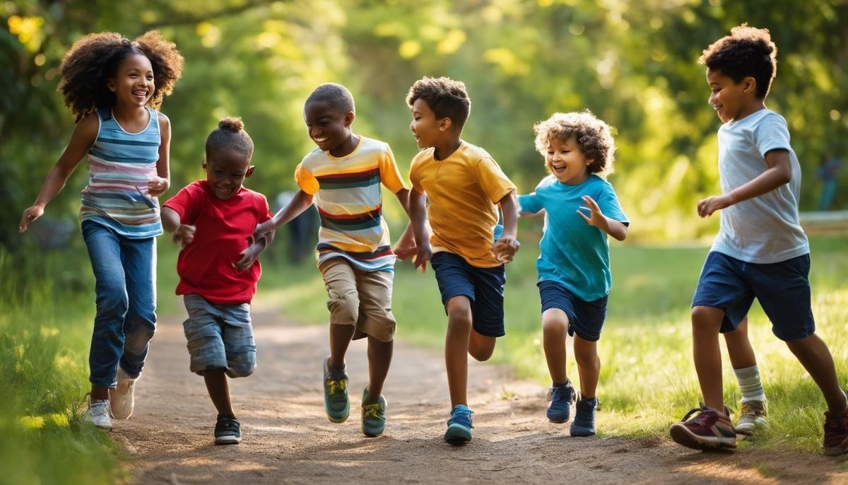 Image depicting a diverse group of children playing together, showcasing the importance of inclusivity and understanding in parenting children with Autism Spectrum Disorder.