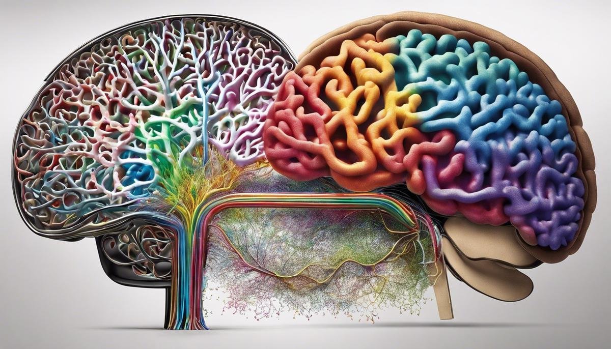 Image depicting the connection between gut and brain in relation to autism spectrum disorder.