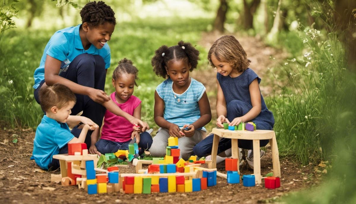 A diverse group of children playing and learning together, representing the various resources and support networks available to children with autism and their families.