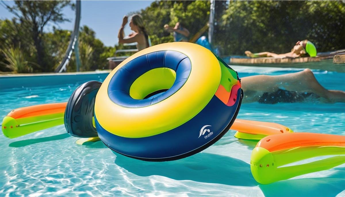 Image of a variety of swimming aids for children with disabilities.