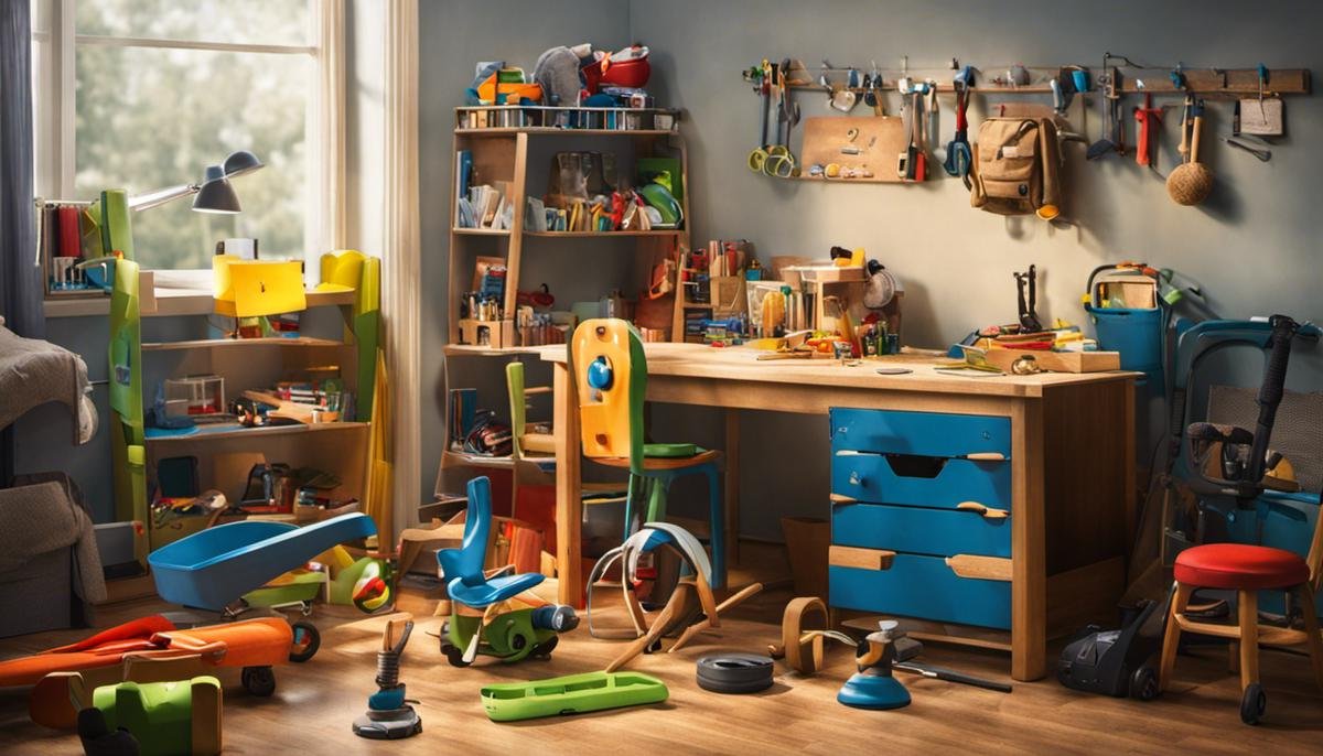 Image depicting various tools used to support children with autism