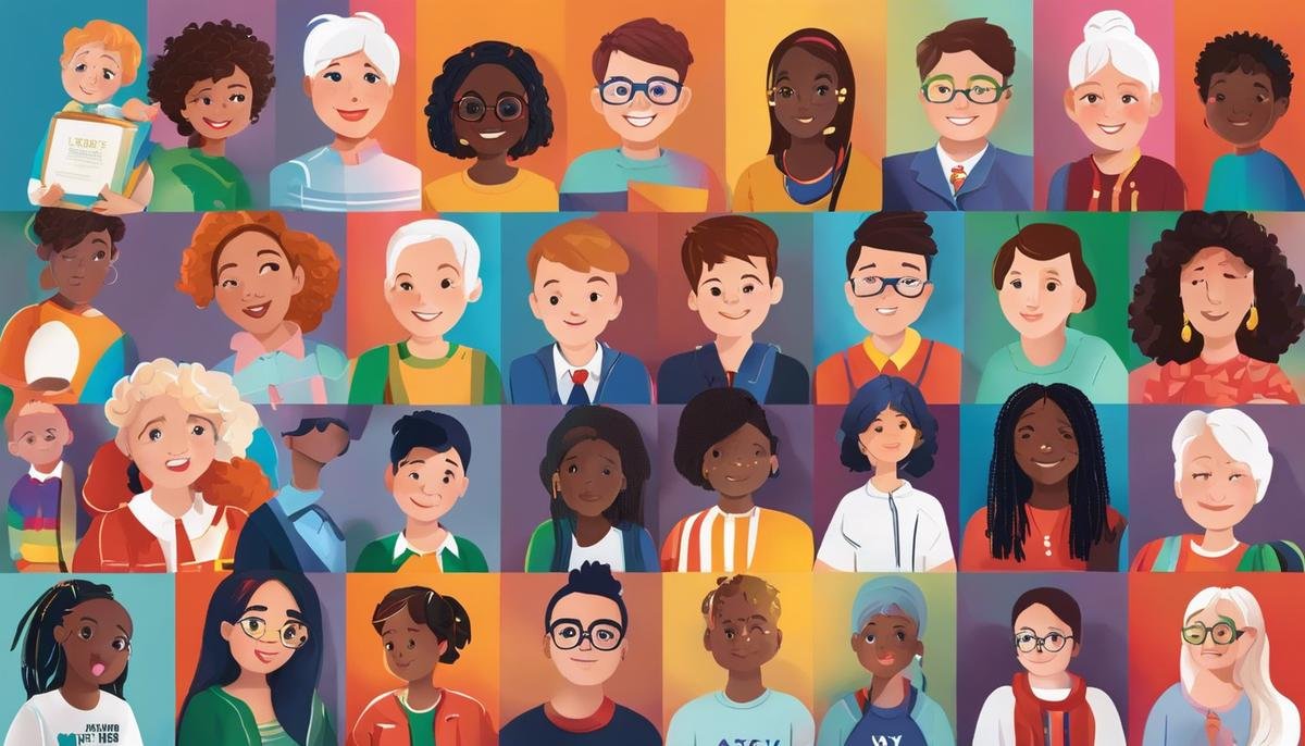 Image describing the key features of the 2023 legislations on autism, showcasing diverse individuals with autism and advocates coming together in unity.