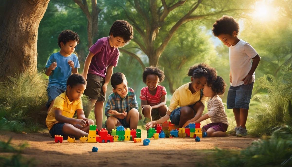 Image depicting a diverse group of children playing together, highlighting the importance of understanding and acceptance for children with autism