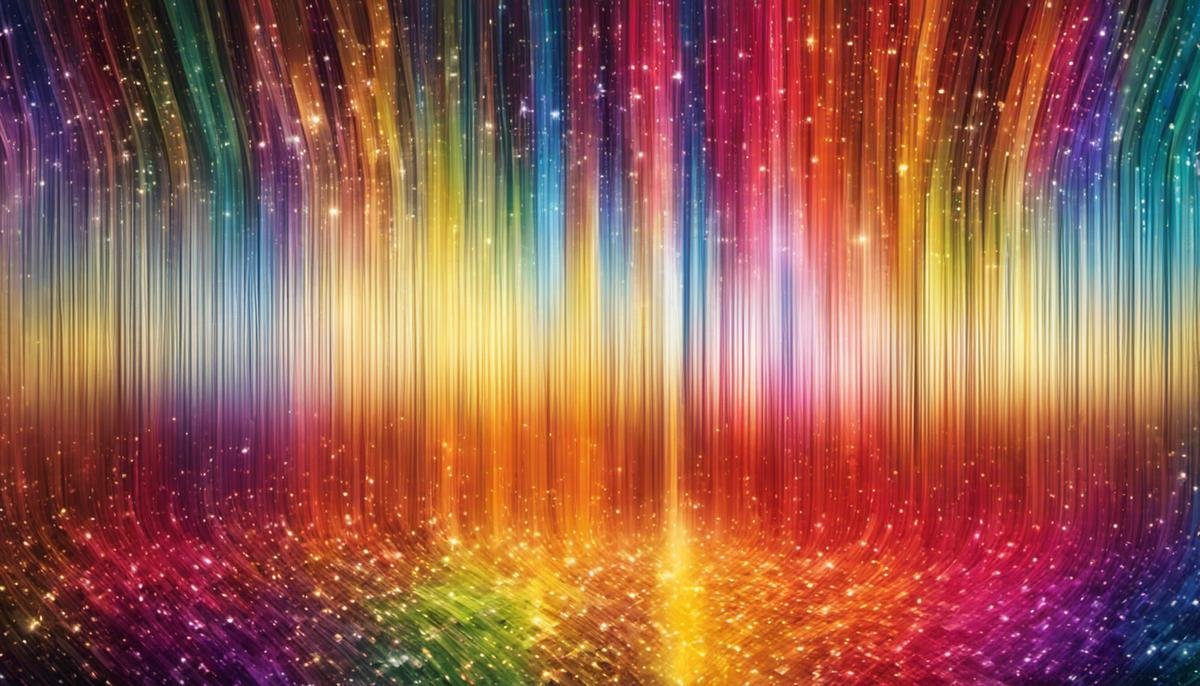Image depicting a colorful spectrum to represent the diverse experiences within Autism Spectrum Disorder