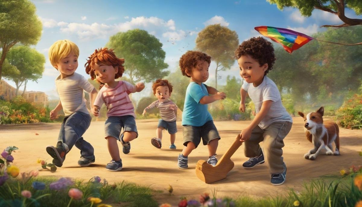 An image showing children with autism learning and playing together, depicting inclusivity and support.