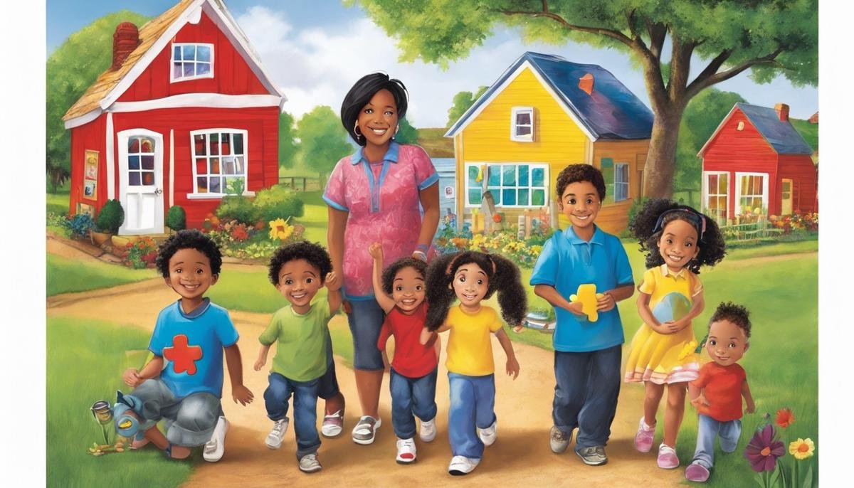 Diverse families from various backgrounds sharing their experiences and challenges in raising autistic children, symbolizing unity and diversity in autism care.
