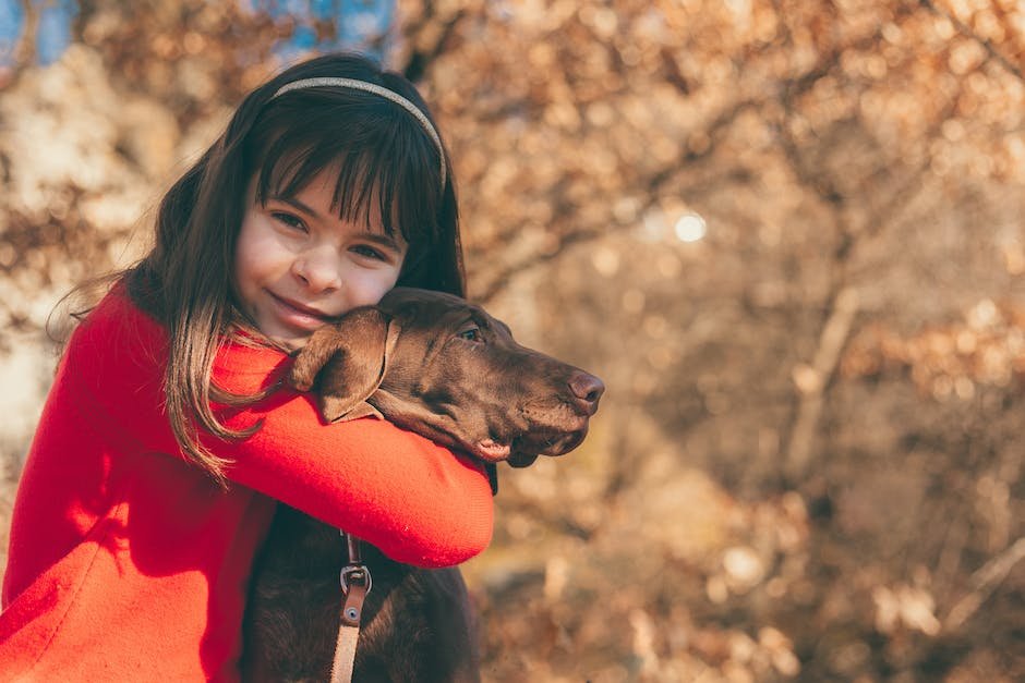 Image of a child with autism hugging a therapy dog, both with smiles on their faces